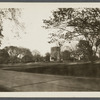 St. Luke's Episcopal Church and Parish House on right. John Howard Payne's house on left. East side Main Street. East Hampton, East Hampton