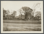 John Howard Payne's house. St. Luke's Episcopal Church on right. East side Main Street. East Hampton, East Hampton