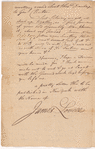 Letter from James Lovell