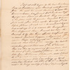 Letter to an unidentified correspondent