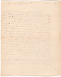Letter to an unidentified correspondent