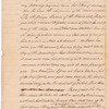 Letter to an unidentified correspondent