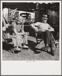 Guests at Sarasota trailer park. Sarasota, Florida.