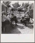 Guests at the Sarasota trailer park. Sarasota, Florida.