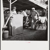 Guests at the Sarasota trailer park. Sarasota, Florida.
