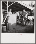 Guests at the Sarasota trailer park. Sarasota, Florida.