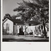 Laundry facilities at the Sarasota trailer park. Sarasota, Florida.