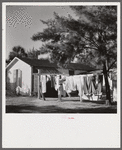 Laundry facilities at the Sarasota trailer park. Sarasota, Florida.