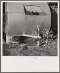Garden in front of trailer. Sarasota trailer park, Sarasota, Florida.
