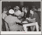 "Bingo" affords amuseument for the guests at Sarasota trailer park. Sarasota, Florida.