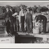 Guests of Sarasota trailer park, Sarasota, Florida, with fish they had just caught.