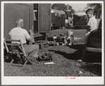 Getting ready to go fishing. Sarasota trailer park, Sarasota, Florida.
