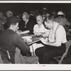 Guests at Sarasota trailer park, Sarasota, Florida, playing "bingo".