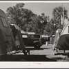 Trailers and cars in Sarasota trailer park. Sarasota, Florida.
