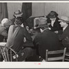 Muskrat trappers playing "cache," a form of poker, in a bar after a fur sale. Delacroix Island, Saint Bernard Parish, Louisiana.