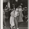 Dances are held regularly for the entertainment of guests at Sarasota trailer park. Sarasota, Florida.