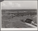 General view of Sarasota trailer park alongside baseball park. Sarasota, Florida.