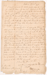 Letter from Thomas Edwards to the President of the Council