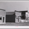 Barbershop, store and post office in Homestead, Montana.