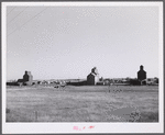 Grain elevators in Froid, Montana.