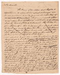 Letter to an unidentified correspondent