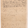 Letter to an unidentified correspondent