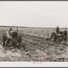 Discing land on Terrebonne Project. Schriever, Louisiana.