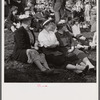 Spectators at the Point-to-Point Cup race of the Maryland Hunt Club. Worthington Valley, near Glyndon, Maryland.