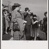 Spectators at the Point-to-Point Cup race of the Maryland Hunt Club. Worthington Valley, near Glyndon, Maryland.