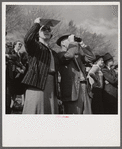 Spectators at the Point-to-Point Cup race of the Maryland Hunt Club. Worthington Valley, near Glyndon, Maryland.