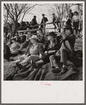 Spectators at the Point to Point Cup race of the Maryland Hunt Club. Worthington Valley near Glyndon, Maryland.
