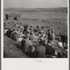 Spectators at the Point to Point Cup race of the Maryland Hunt Club. Worthington Valley near Glyndon, Maryland.