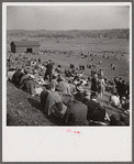 Spectators at the Point to Point Cup race of the Maryland Hunt Club. Worthington Valley near Glyndon, Maryland.
