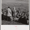 Spectators at the Point to Point Cup race of the Maryland Hunt Club. Worthington Valley, near Glyndon, Maryland.