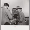 Bookies taking bets at horse races. Warrenton, Virginia.