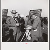 Bookies taking bets at horse races. Warrenton, Virginia.