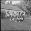 Ted Shawn and unidentified others rehearsing at Jacob's Pillow