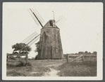 Gardiner's Windmill. East side Main Street, south of Gardiner's House of street leeding to Maidstone Inn. East Hampton, East Hampton