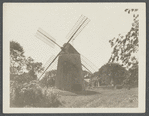 Gardiner's Windmill. East side Main Street, south of Gardiner's House of street leeding to Maidstone Inn. East Hampton, East Hampton