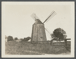 Gardiner's Windmill. East side Main Street, south of Gardiner's House of street leeding to Maidstone Inn. East Hampton, East Hampton