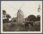 Gardiner's Windmill. East side Main Street, south of Gardiner's House of street leeding to Maidstone Inn. East Hampton, East Hampton