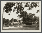 Thomas Gardiner's windmill with view of Tom's Pond abd Burying Ground. East side Main Street. East Hampton, East Hampton