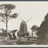 Burial Ground.  Thomas Gardiner's windmill in background. East side Main Street, south of street leading to Maidstone Inn. East Hampton, East Hampton