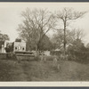 Lion Gardiner's tomb. South side burial ground. Colonel Abraham Gardiner's tombstone is on right in foreground. East Hampton, East Hampton
