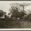 Lion Gardiner's tomb. South side burial ground. Colonel Abraham Gardiner's tombstone is on right in foreground. East Hampton, East Hampton