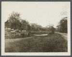 Photo of Town Pond and burial gound (oldest burial ground). South of Main Street. East Hampton, East Hampton