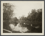 Photo of Town Pond and burial gound (oldest burial ground). North of Main Street. East Hampton, East Hampton