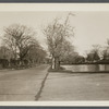 Photo of Town Pond and burial gound (oldest burial ground). West side Main Street. East Hampton, East Hampton