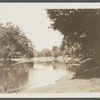Photo of Town Pond and burial ground (oldest burial gound). Main street. East Hampton, East Hampton