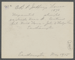 C.B.P. Jefferey's House. East side Main Street, south end. East Hampton, East Hampton